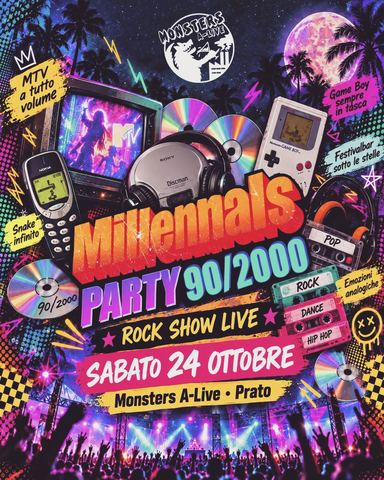 Locandina: Millennials Party 90/2000 - Drum'n'Jack Rock Show