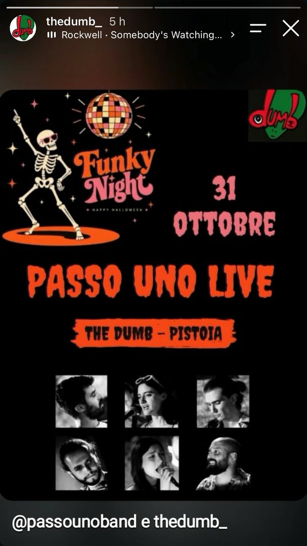 Locandina: Funky Night - Passo Uno Live