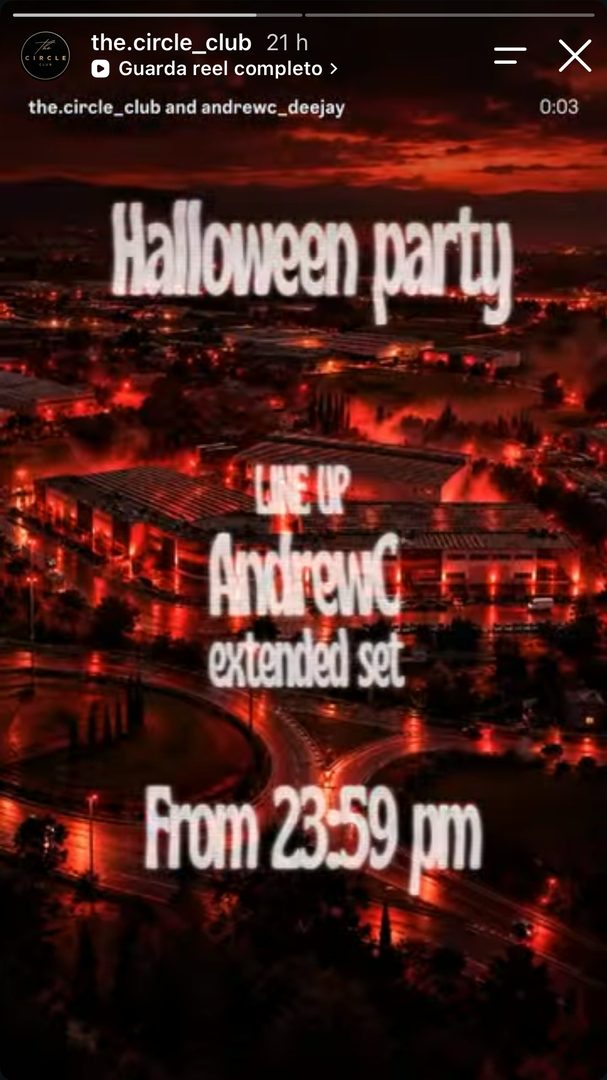 Locandina: Halloween Party con AndrewC (extended set)
