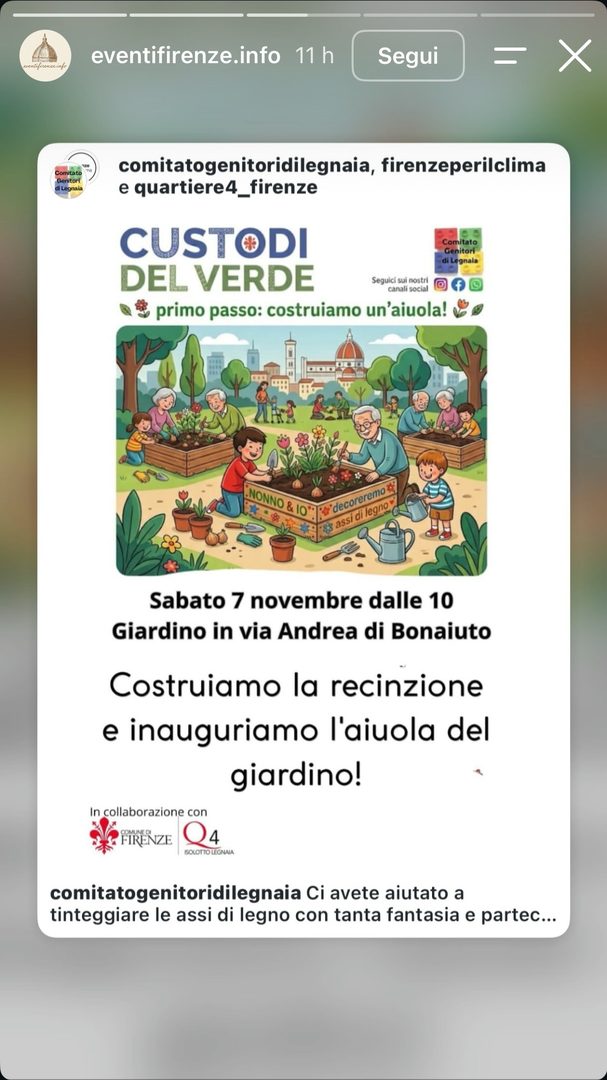 Locandina: Custodi del verde - primo passo: costruiamo un'aiuola!